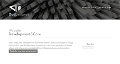 Desktop Screenshot of ducdesigned.com